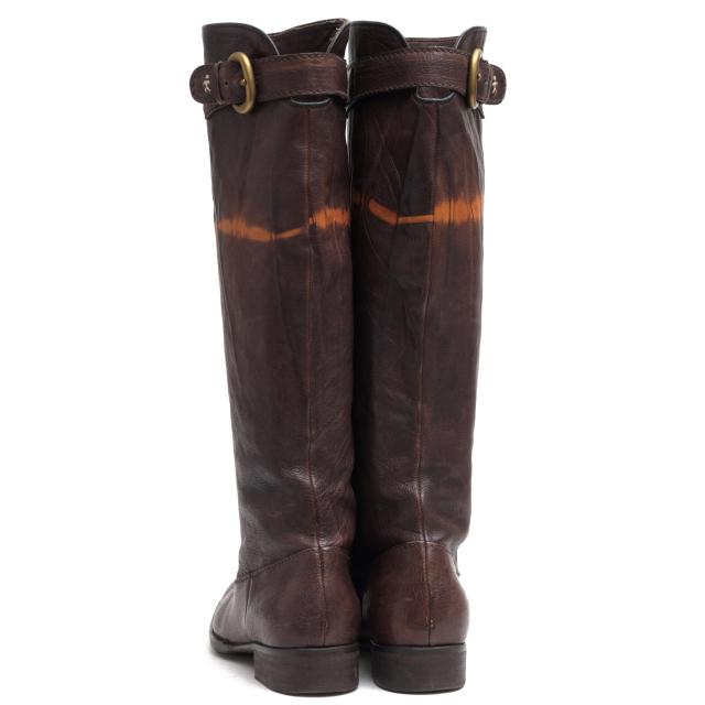 ○エンリーベグリン HENRY BEGUELIN 牛革 カーフ ロングブーツ オミノ  