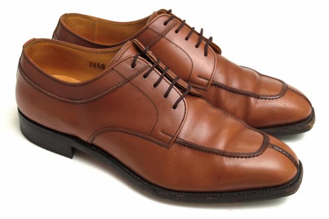 激安ブランド 新品 ビジネスシューズ 展示品 スコッチグレイン 茶 革 靴 ストレートチップ ドレス ビジネス Revuemusicaleoicrm Org