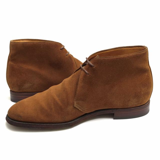 CROCKETT & JONES CHERTSEY ブラックスエード 5½ E（Crockett&Jones  