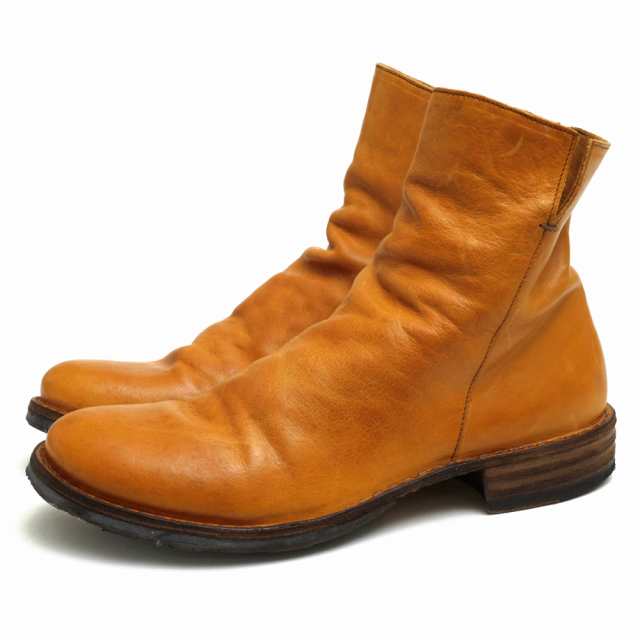 ○フィオレンティーニ ベイカー FIORENTINI+BAKER 牛革 クズナレザー サイドジップブーツ ELF ムラ染め ヴィンテージ加工 定番 メ 中古