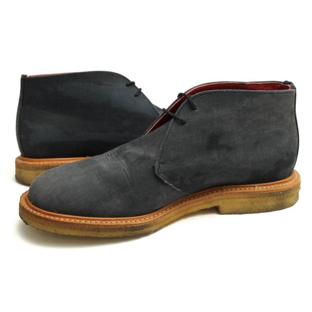○マークマクナイリー Mark McNairy Lafayette リップストップ チャッカブーツ LFT14AW04 LE CAMO DESERT BOOTS グッドイヤーウェ  中古_2
