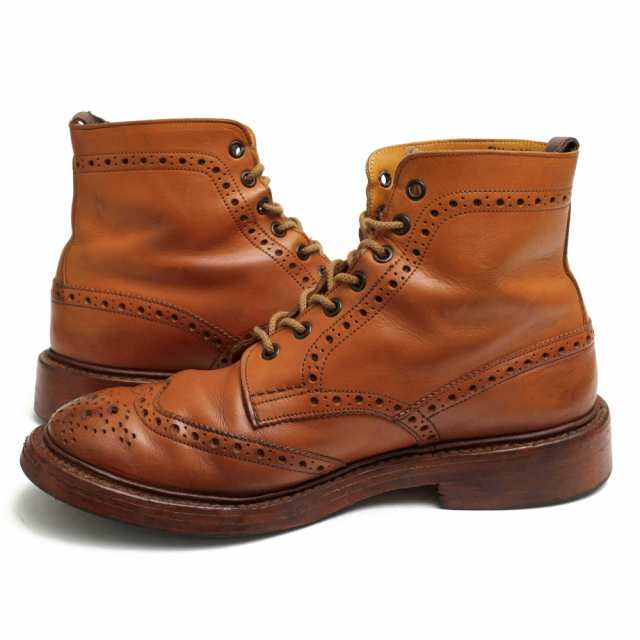 ○トリッカーズ Tricker's カーフ 牛革 レースアップブーツ M2508 ...