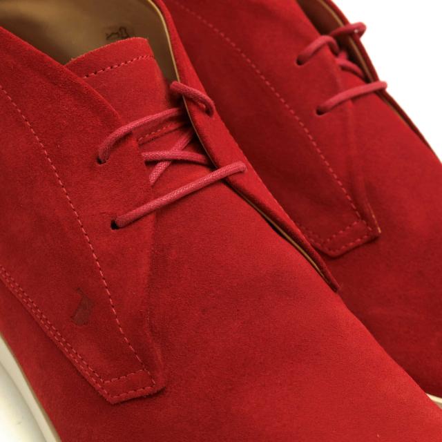 ○トッズ TOD'S 牛革 チャッカブーツ ラバーソール プレーントゥ メンズ 【中古】 中古 ○トッズ TOD'S 牛革 チャッカブーツ ラバーソール プレーントゥ