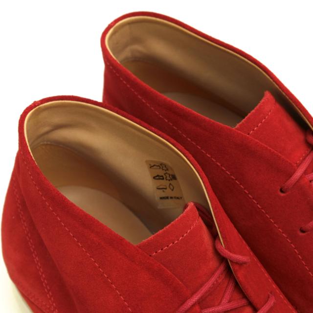 ○トッズ TOD'S 牛革 チャッカブーツ ラバーソール プレーントゥ