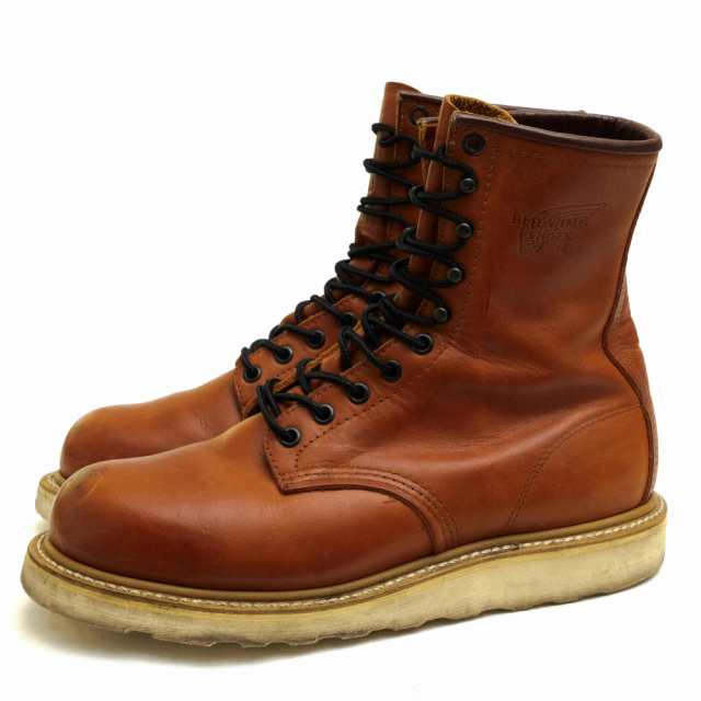 ○レッドウィング RED WING ヴィンテージ品 スチールトゥ 牛革 ワーク