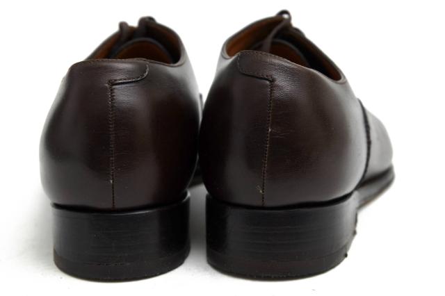 ○バーニーズニューヨーク BARNEYS NEWYORK 牛革 カーフ ビジネスシューズ MADISON マディソン メダリオン キャップトゥ グッドイ 中古_3