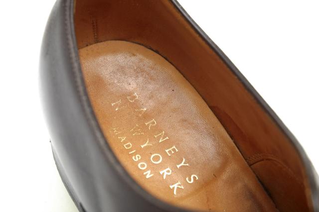 ○バーニーズニューヨーク BARNEYS NEWYORK 牛革 カーフ ビジネスシューズ MADISON マディソン メダリオン キャップトゥ グッドイ 中古_7