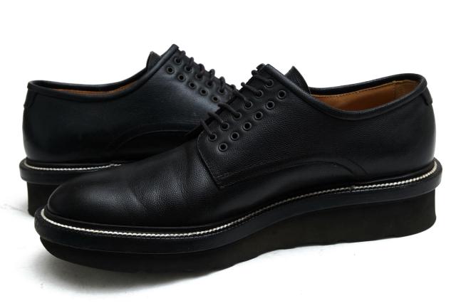 ○コートリーアンドサンズ COURTLEY & SONS 独デーゲルマン社キャビアスコッチグレイン 牛革 ビジネスシューズ ブラックラピド製法 中古_2