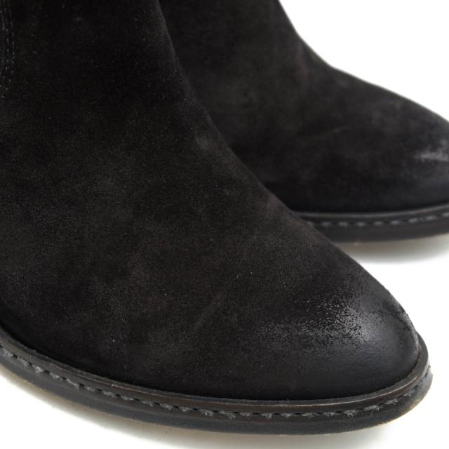 ○ブッテロ BUTTERO 牛革 ブーティ B4771 プレーントゥ レザーソール サイドゴア レディース 【中古】 中古 ○ブッテロ BUTTERO 牛革 ブーティ B4771 プレーントゥ レザーソール