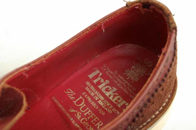 ○トリッカーズ Tricker's The DUFFER of ST.GEORGE ザダファーオブセントジョージ別注 牛革 カーフ ビジネスシューズ M7292 Keswi 中古