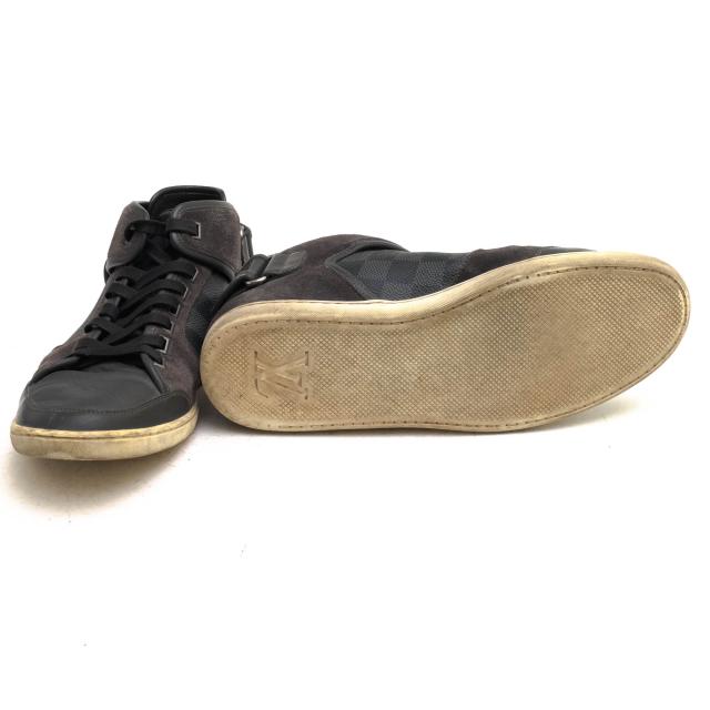 ○ヴィトン Louis Vuitton 牛革 カーフ ハイカットスニーカー ダミエグラフィット メンズ 【中古】 中古_7
