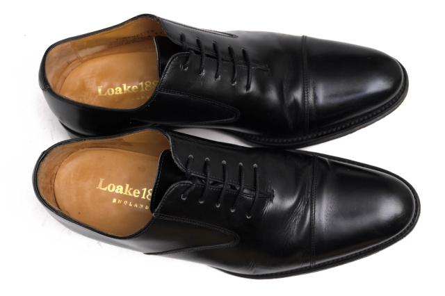 ○ローク Loake 1880 カーフ 牛革 ビジネスシューズ DORCHESTER ドーチェスター ストレートチップ レザーソール グッドイヤーウェ 中古_4