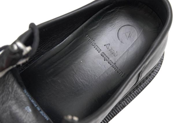 ○アンバサダーズ Amb ユニフォームエクスペリメント uniform experiment別注 牛革 デッキシューズ UE-190112 TIROLEAN SHOES チロ 中古_7