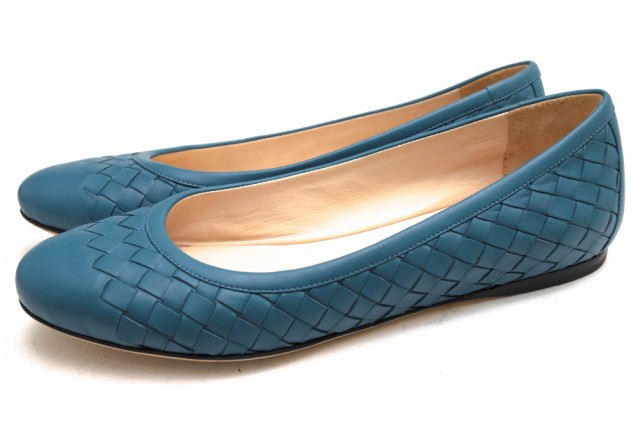 ○ボッテガヴェネタ BOTTEGA VENETA 牛革 カーフ パンプス フラット