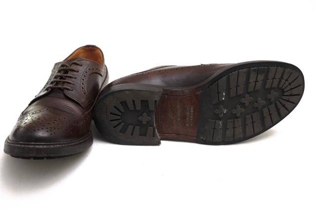 ○ブルネロクチネリ BRUNELLO CUCINELLI 牛革 カーフ ビジネスシューズ ロングウイングチップ メンズ 【中古】 中古_6