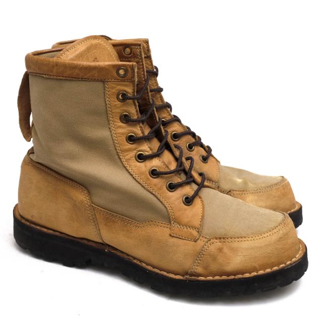 ○ダナー Danner ヌバック ワックスキャンバス マウンテンブーツ D-3006 TOPPENISHトペニッシュ Vibramソール ステッチダウン製法  中古_1