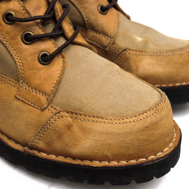 ○ダナー Danner ヌバック ワックスキャンバス マウンテンブーツ D-3006 TOPPENISHトペニッシュ Vibramソール ステッチダウン製法  中古_4
