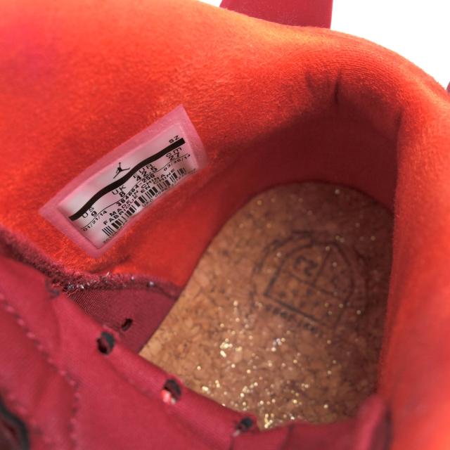 ○ナイキ NIKE ハイカットスニーカー 384664-250 JORDAN 6 RETRO RAW UMBER/TEAM RED/METALLIC GOLD-CHALLENGE RED エアジョーダ 中古_6