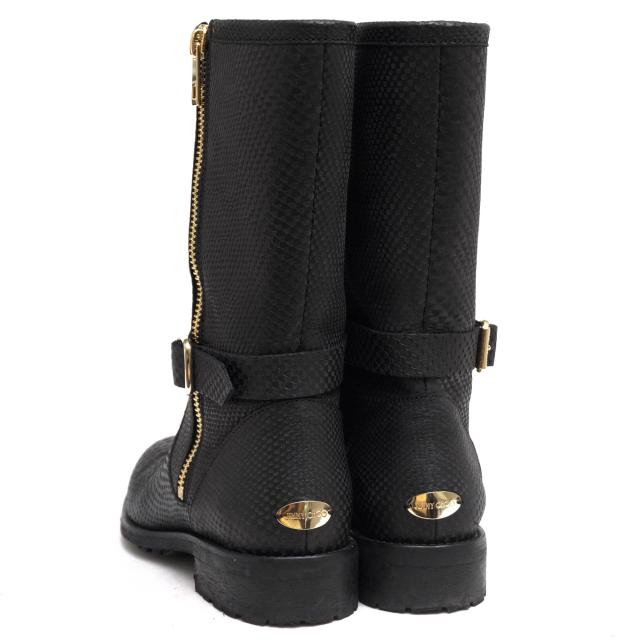 ○ジミーチュウ Jimmy Choo ミドル丈ブーツ エンジニアブーツ Durum バイカーブーツ サイドジップ レディース 【中古】 中古_3