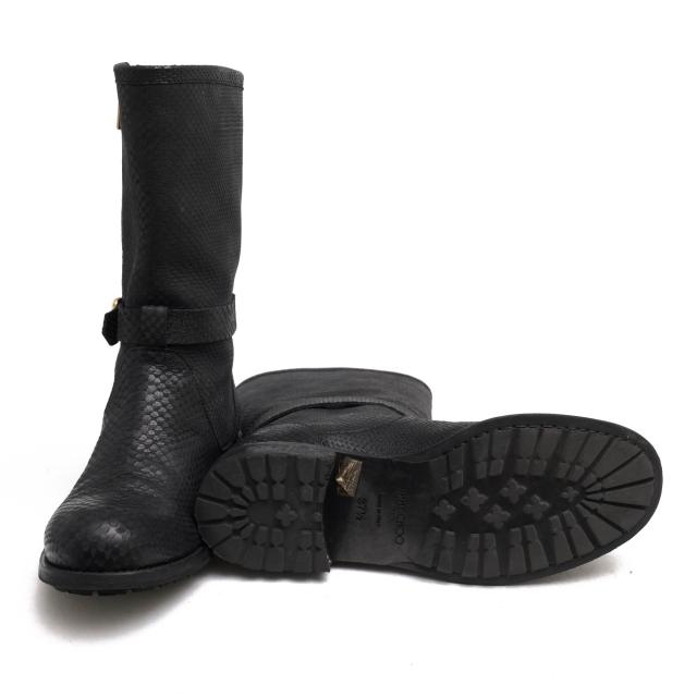 ○ジミーチュウ Jimmy Choo ミドル丈ブーツ エンジニアブーツ Durum バイカーブーツ サイドジップ レディース 【中古】 中古 ○ジミーチュウ Jimmy Choo ミドル丈ブーツ エンジニアブーツ Durum