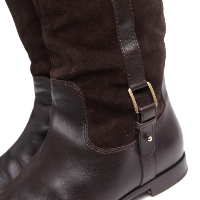 ○セルジオロッシ Sergio Rossi 牛革 カーフ スエード ロングブーツ 乗馬ブーツ ジョッキーブーツ レディース 【中古】 中古 ○セルジオロッシ Sergio Rossi 牛革 カーフ スエード ロングブーツ