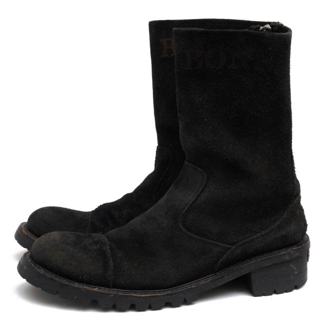 ○バックボーン BACK BONE カウスエード 牛革 エンジニアブーツ バックジップ Vibramソール メンズ 【中古】 中古の通販は