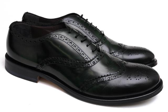 ○ポリーニ POLLINI 牛革 ビジネスシューズ フルブローグ ウイングチップ メンズ 【中古】 中古_1