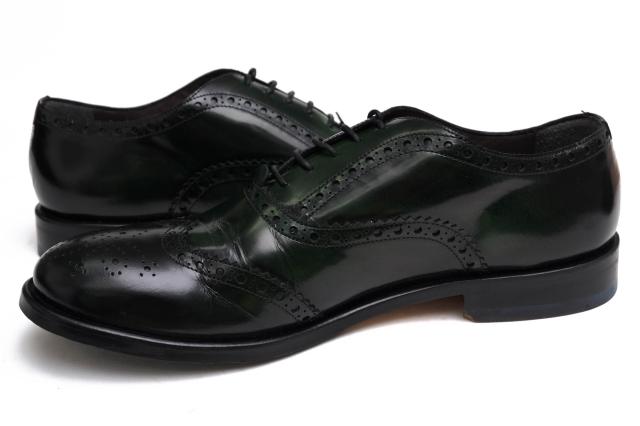 ○ポリーニ POLLINI 牛革 ビジネスシューズ フルブローグ ウイングチップ メンズ 【中古】 中古_2