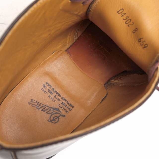 ○ダナー Danner ガラスレザー 牛革 チャッカブーツ D-4302 POSTMAN ポストマン ダンキャットソール グッドイヤーウェルト製法 メ  中古｜au PAY マーケット