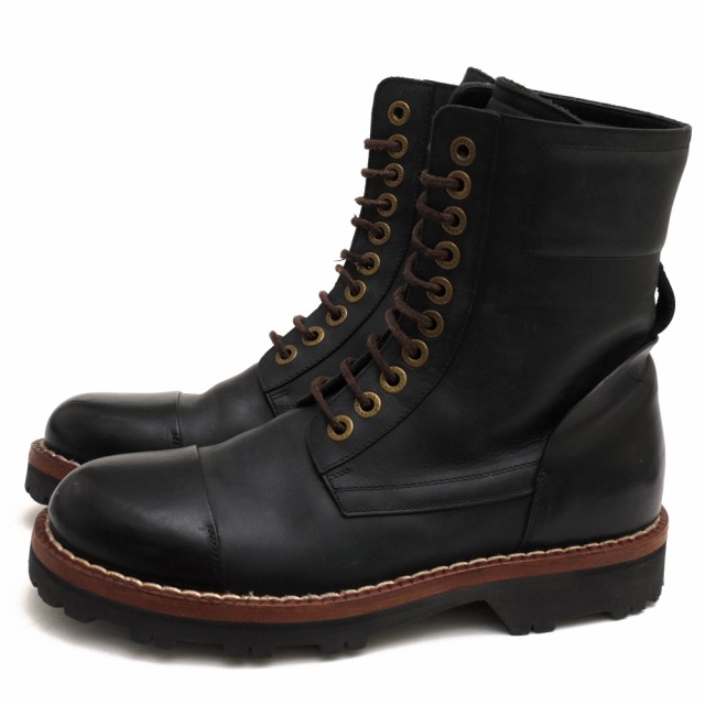 ○ドルガバ DOLCE＆GABBANA ヌバックレザー 牛革 ワークブーツ CA2863 POLACCHINO SPORTIVO コンバットブーツ ストレートチップ ミ 中古