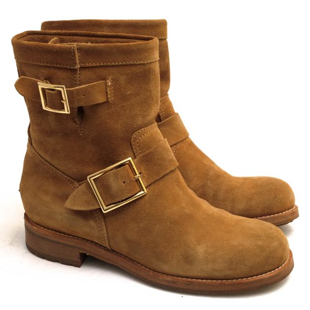 ○ジミーチュウ Jimmy Choo 牛革 エンジニアブーツ 124YOUTH ユース バイカーブーツ 定番 レディース 【中古】 中古_1
