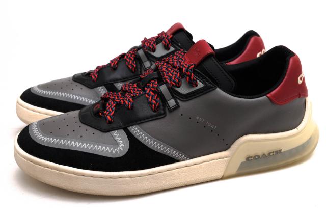 ○コーチ COACH カーフ 牛革 ローカットスニーカー G5014 CitySole Court シティソール コート  メンズ 【中古】 中古
