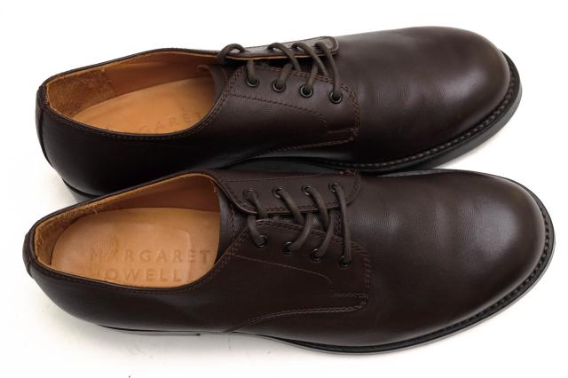 マーガレットハウエル プレーントゥ ビジネスシューズ レザー UK7 マーガレットハウエル プレーントゥ ビジネスシューズ レザー UK7