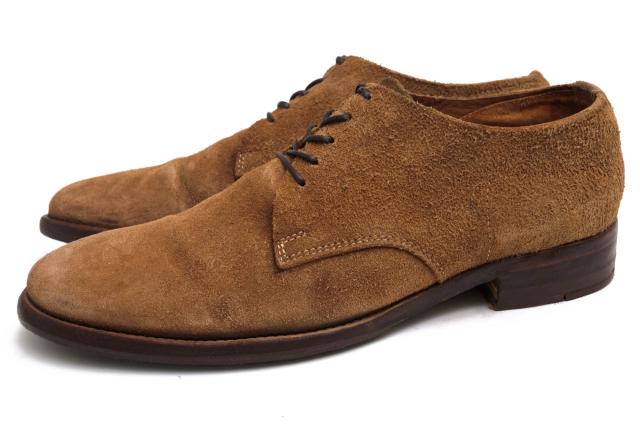 ○ブッテロ BUTTERO ベジタブルなめし 牛革 カジュアルシューズ B3532 KEBRO プレーントゥ レザーソール メンズ 【中古】 中古