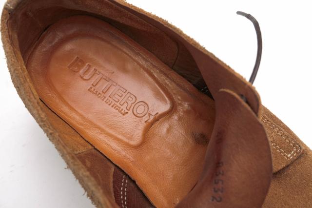 ○ブッテロ BUTTERO ベジタブルなめし 牛革 カジュアルシューズ B3532 KEBRO プレーントゥ レザーソール メンズ 【中古】 中古_6