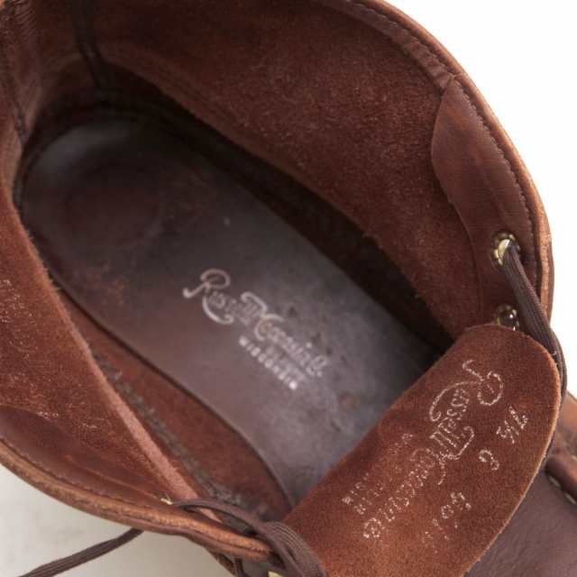 ○ラッセルモカシン Russell Moccasin オイルドレザー 牛革 チャッカブーツ SPORTING CLAYS CHUKKA BOOTS スポーティングクレイチ 中古