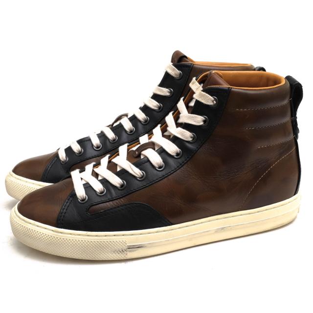 ○コーチ COACH 牛革 カーフ ハイカットスニーカー C227 Wild Beast High Top ワイルドビースト  メンズ 【中古】 中古