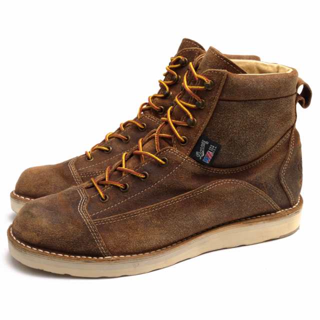 ○ダナー Danner バインディングオイルドスエー 牛革 ワークブーツ D4108 STANFIELD SUEDE スタンフィールド Vibramソール ステッ 中古