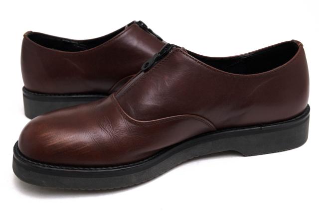 ○パドローネ PADRONE URBAN LINE アーバンライン 牛革 ビジネスシューズ PU-8759-2101-18C ELMO CENTER ZIP SHOES センタージップ 中古_2
