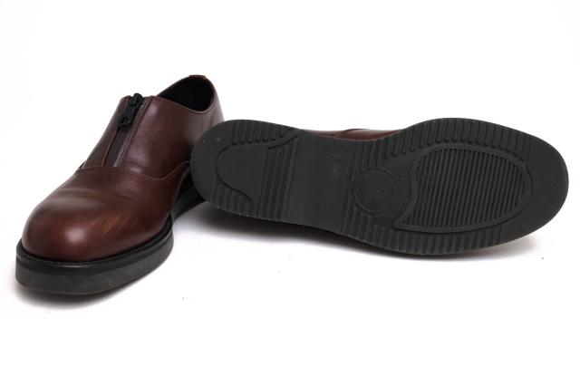 ○パドローネ PADRONE URBAN LINE アーバンライン 牛革 ビジネスシューズ PU-8759-2101-18C ELMO CENTER ZIP SHOES センタージップ 中古 ○パドローネ PADRONE URBAN LINE アーバンライン 牛革 ビジネス