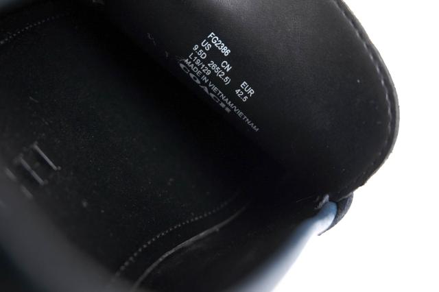 ○コーチ COACH クロスグレインレザー 牛革 コインローファー FG2386