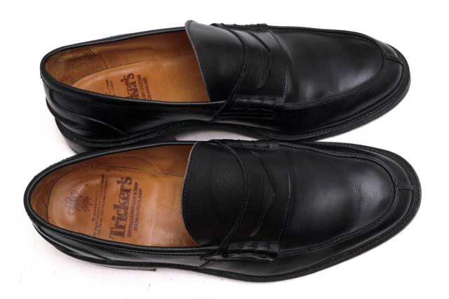 ○トリッカーズ Tricker's 牛革 カーフ コインローファー M3227 JAMES