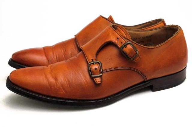 ○ジョセフ チーニー JOSEPH CHEANEY & SONS 牛革 ビジネスシューズ Tiverton Double Buckle Monk Shoe ティバートン ダブルモンク 中古の通販は