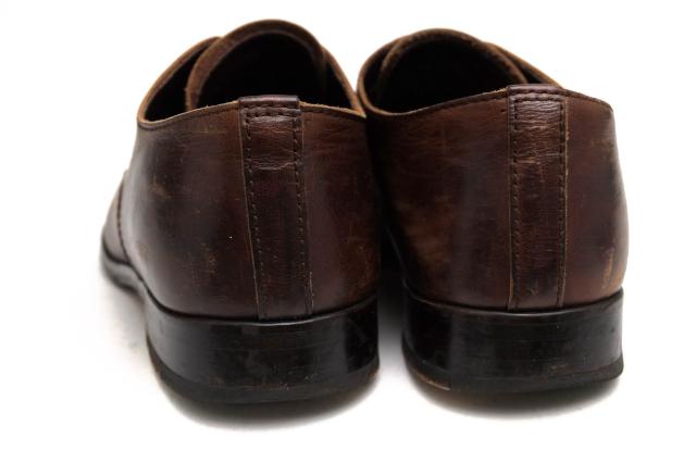 ○パドローネ PADRONE ヌメキップレザー フルベジタブル鞣し 牛革 ビジネスシューズ PU7358-2001-11C DERBY PLAIN TOE SHOES JACK  中古 ○パドローネ PADRONE ヌメキップレザー フルベジタブル鞣し ビジネス