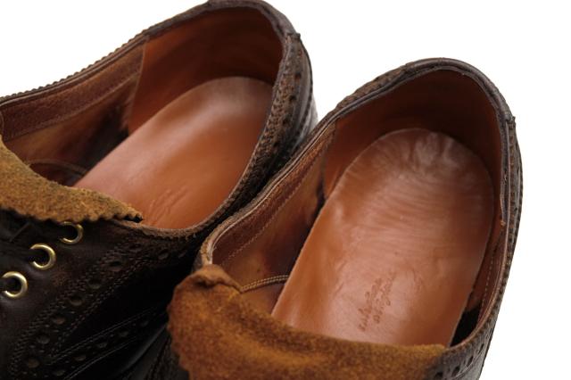 ○フットザコーチャー foot the coacher ホーウィン社オイルドステア 牛革 ビジネスシューズ WING SHOES king sole キングソール 中古_7