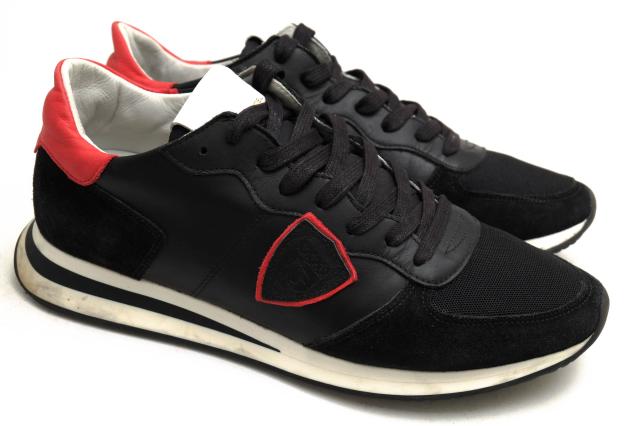 ○フィリップ モデル PHILIPPE MODEL 一部スエード 牛革 ローカットスニーカー PHI381402 TROPEZ X トロペ メンズ 【中古】 中古