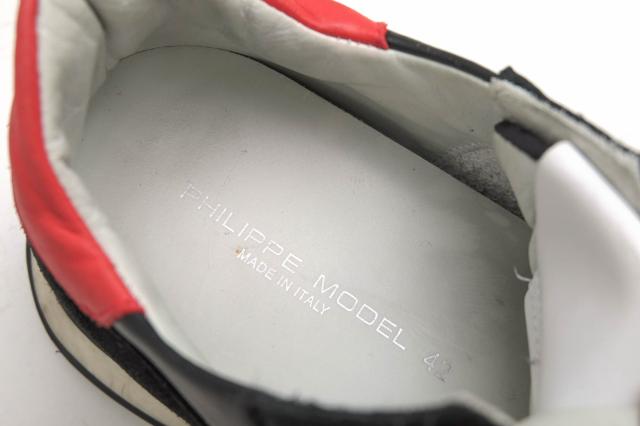 ○フィリップ モデル PHILIPPE MODEL 一部スエード 牛革 ローカットスニーカー PHI381402 TROPEZ X トロペ メンズ 【中古】 中古