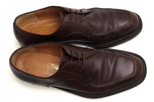 ○フェラガモ Salvatore Ferragamo 牛革 カーフ ビジネスシューズ レザーソール Uチップ メンズ 【中古】 中古_4