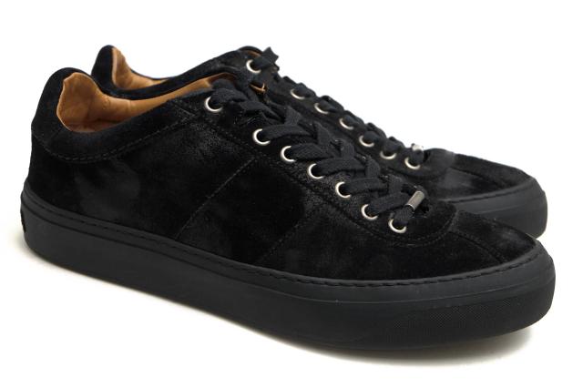 ○ジミーチュウ Jimmy Choo 牛革 ローカットスニーカー 112 PORTMAN オイルコーティング加工 ヴィンテージ加工 メンズ 【中古】 中古_1