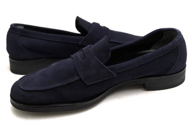 ○ユニオン・ロイヤル Union Royal Trading Post トレーディングポスト別注 Super Buck Suede 牛革 ROYAL BLUE コインローファー T 中古